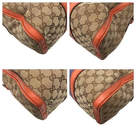 GUCCI Boston Duffel bag C967639 GG canvas multicolor Boston Duffel bag mini Boston Duffel bag 2WAY Sherry line Women Used Authentic