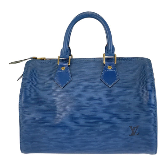 LOUIS VUITTON Handbag M43015 leather Blue GoldMetal Handbag Boston Duffel bag Epi Speedy 25 Women Used Authentic