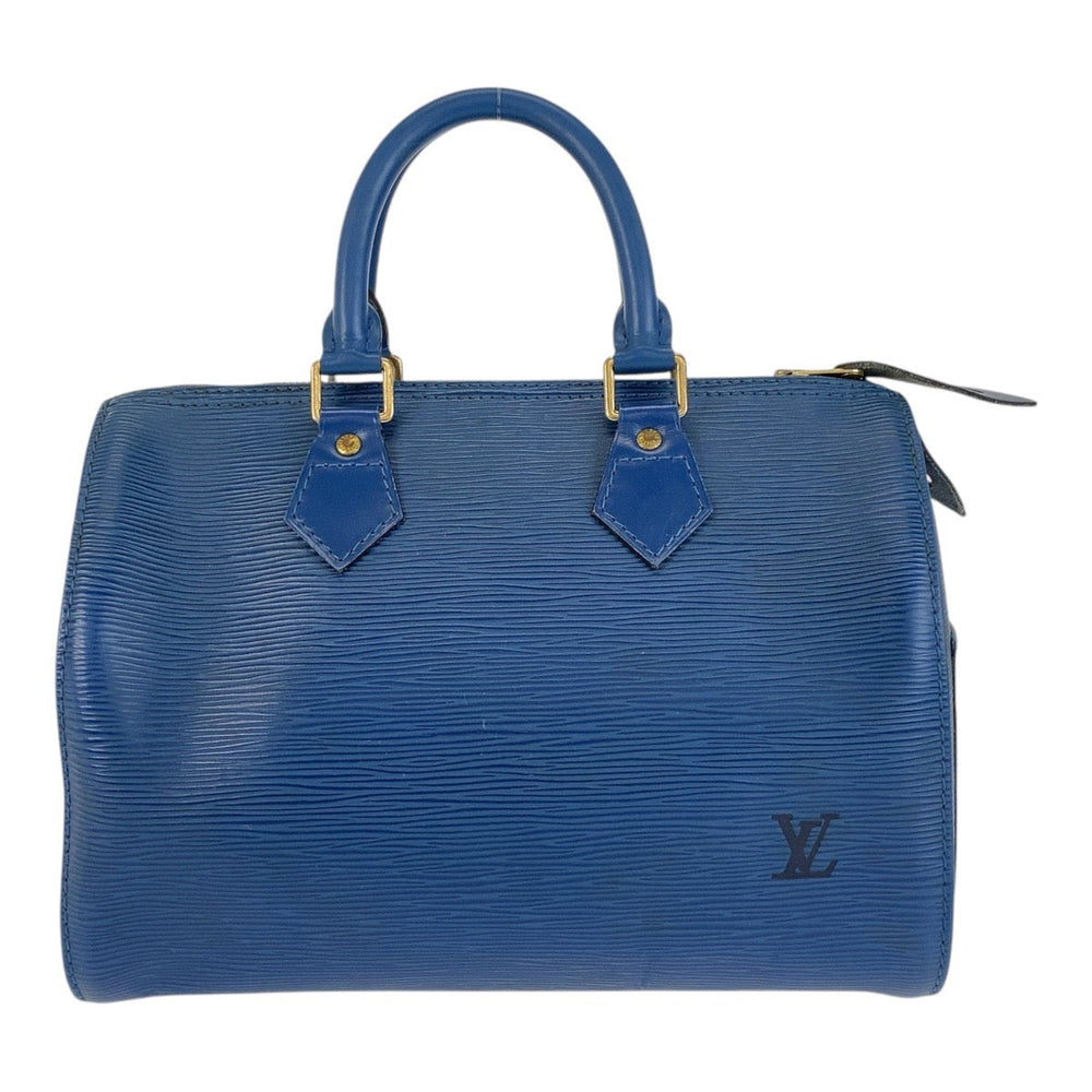 LOUIS VUITTON Handbag M43015 leather Blue GoldMetal Handbag Boston Duffel bag Epi Speedy 25 Women Used Authentic