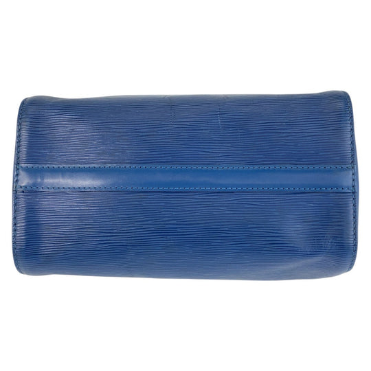 LOUIS VUITTON Handbag M43015 leather Blue GoldMetal Handbag Boston Duffel bag Epi Speedy 25 Women Used Authentic