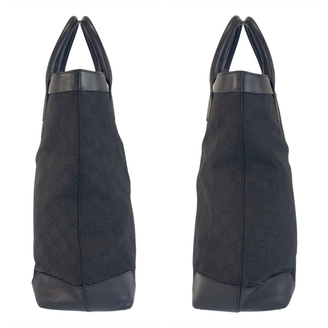 GUCCI Tote Bag 002 1121 GG canvas Black black
