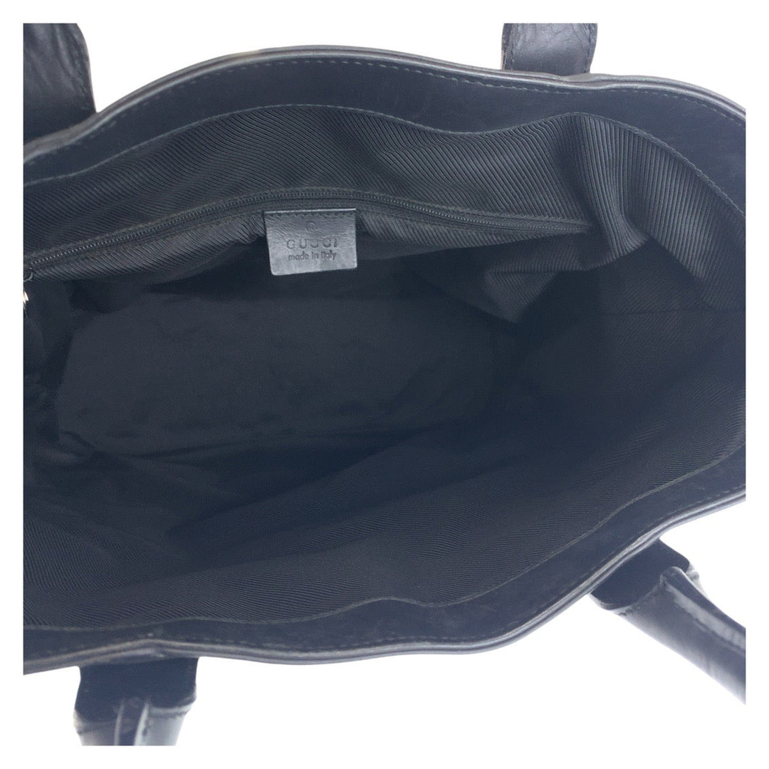 GUCCI Tote Bag 002 1121 GG canvas Black black