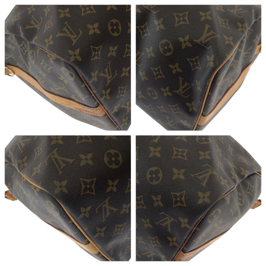 LOUIS VUITTON Shoulder Bag M41428 PVC Brown Gold Metal Shoulder Bag Boston Duffel bag 2way Monogram Keepall 45 bandouliere Women Used Authentic