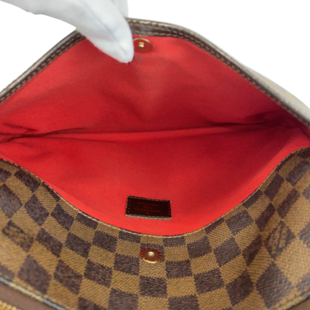 LOUIS VUITTON Shoulder Bag N42251 PVC, Leather Brown Gold Metal Shoulder Bag Messenger bag Damier Bloomsbury PM Women Used Authentic