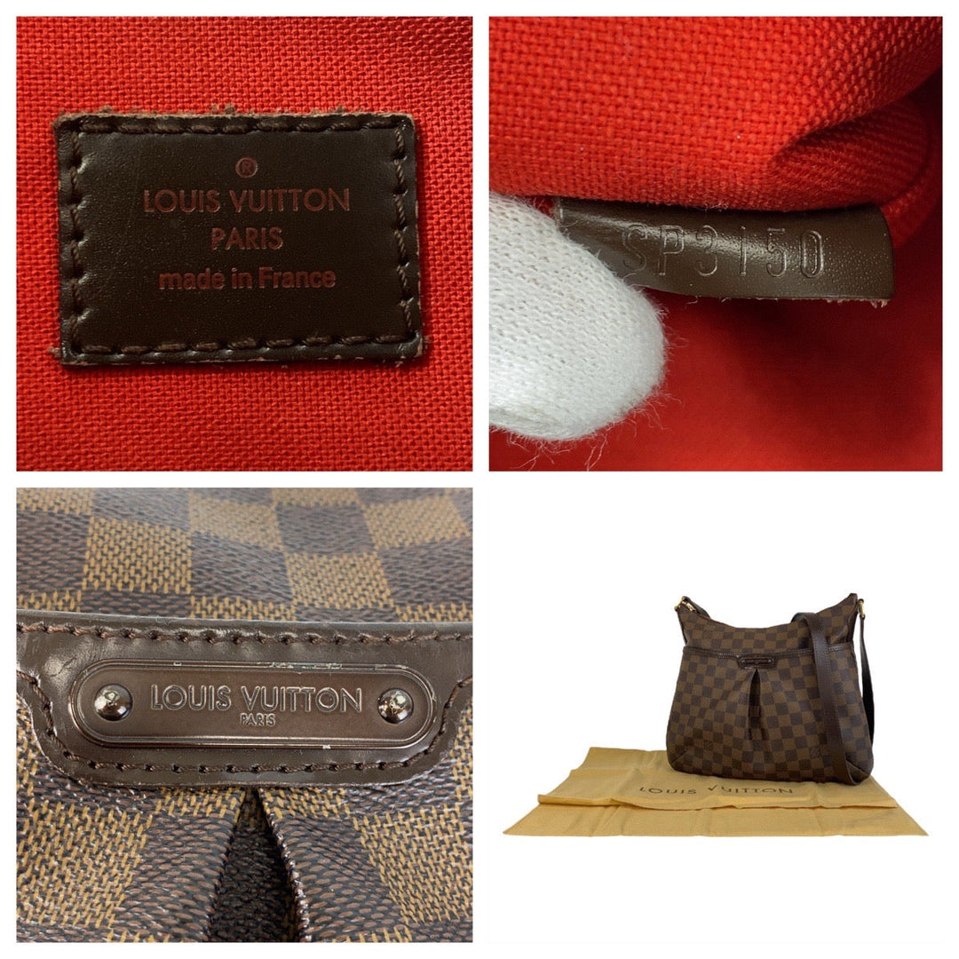 LOUIS VUITTON Shoulder Bag N42251 PVC, Leather Brown Gold Metal Shoulder Bag Messenger bag Damier Bloomsbury PM Women Used Authentic