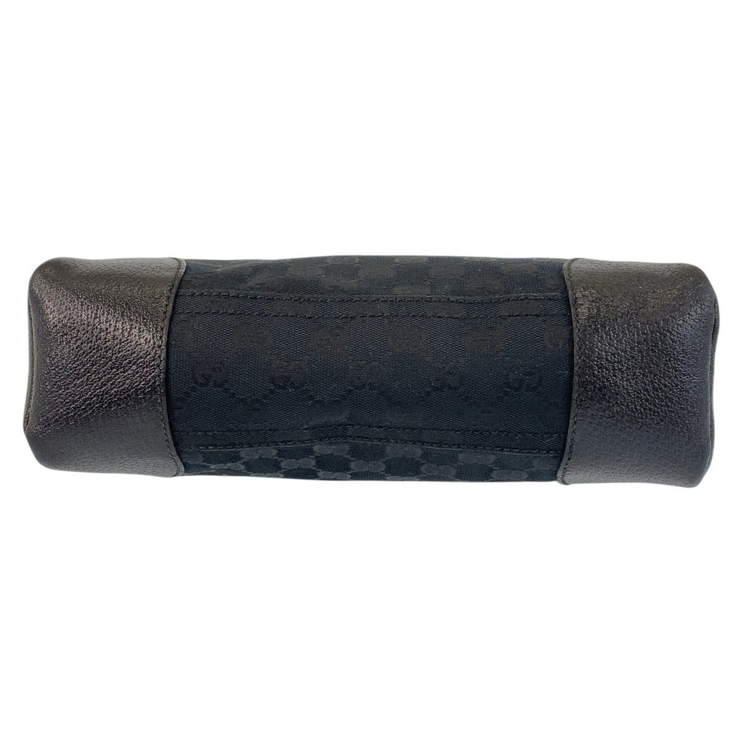 GUCCI Shoulder Bag 114273 GG canvas, leather Black black Shoulder Bag Messenger bag Women Used Authentic