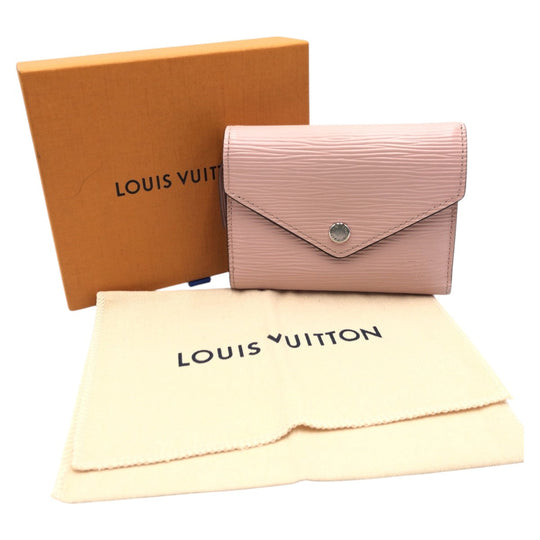 LOUIS VUITTON Tri-fold wallet M62946 Epi Leather Pink Rose Ballerine Tri-fold wallet Compact wallet Epi Portefeuille Victorine Women Used Authentic
