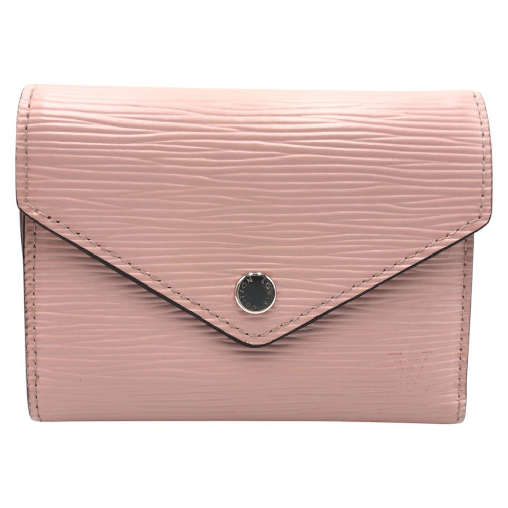 LOUIS VUITTON Tri-fold wallet M62946 Epi Leather Pink Rose Ballerine Tri-fold wallet Compact wallet Epi Portefeuille Victorine Women Used Authentic