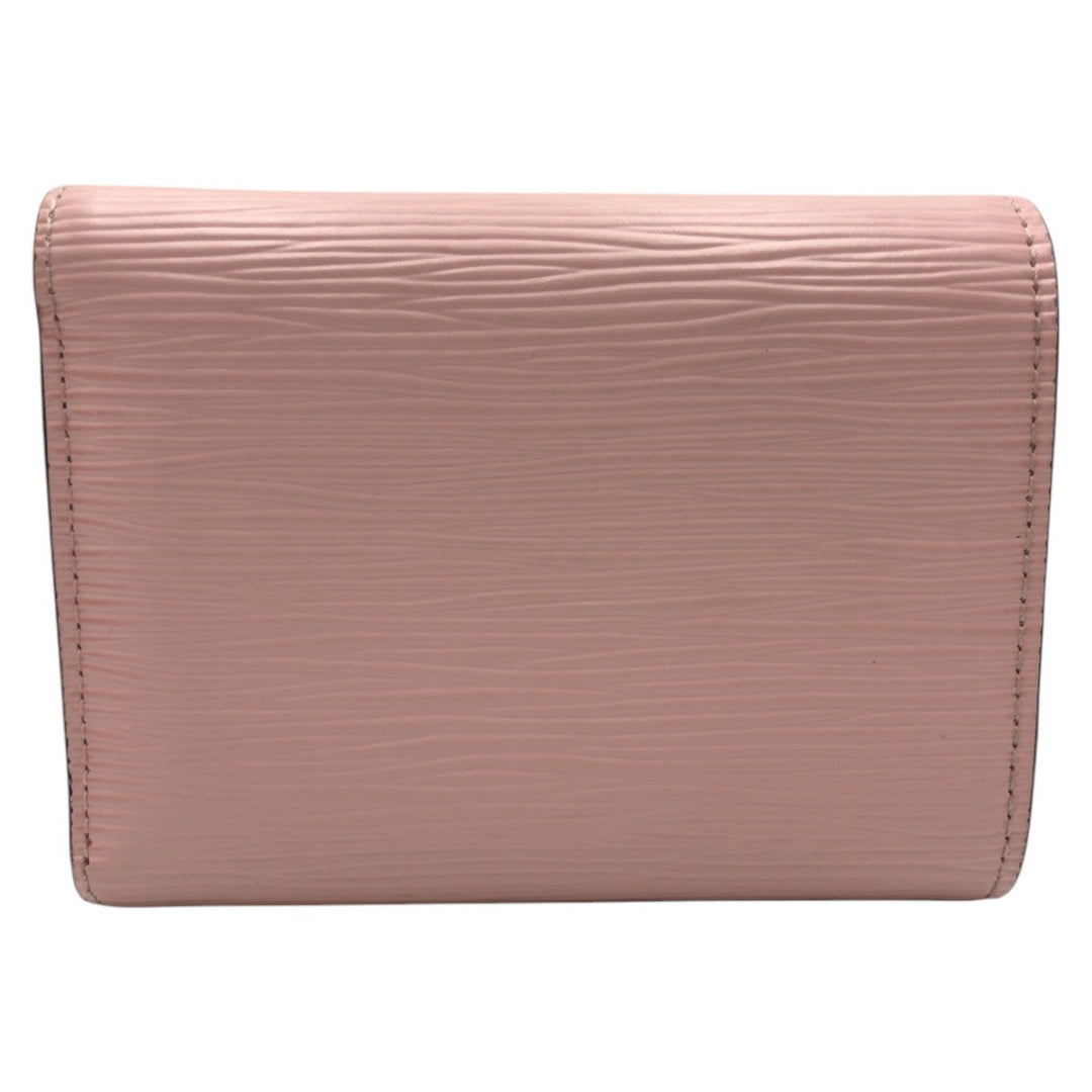 LOUIS VUITTON Tri-fold wallet M62946 Epi Leather Pink Rose Ballerine Tri-fold wallet Compact wallet Epi Portefeuille Victorine Women Used Authentic