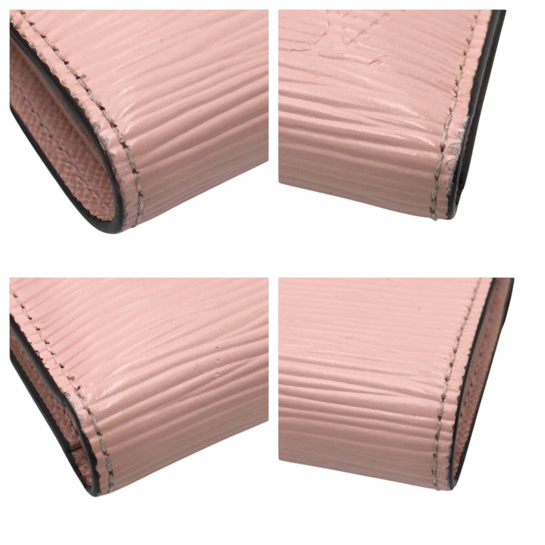 LOUIS VUITTON Tri-fold wallet M62946 Epi Leather Pink Rose Ballerine Tri-fold wallet Compact wallet Epi Portefeuille Victorine Women Used Authentic