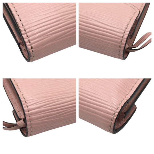 LOUIS VUITTON Tri-fold wallet M62946 Epi Leather Pink Rose Ballerine Tri-fold wallet Compact wallet Epi Portefeuille Victorine Women Used Authentic