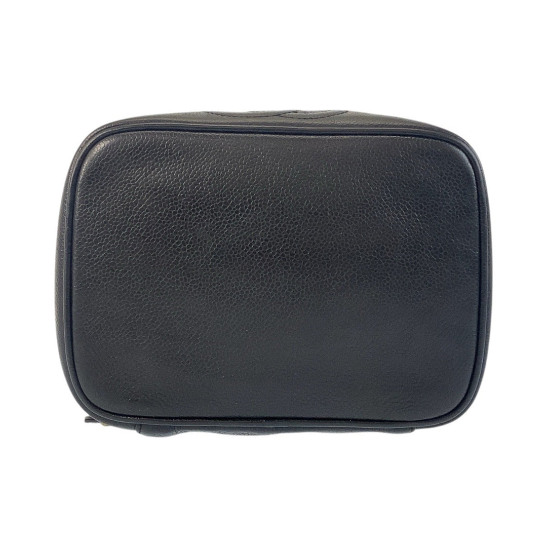 CHANEL Handbag Caviar skin black COCO Mark