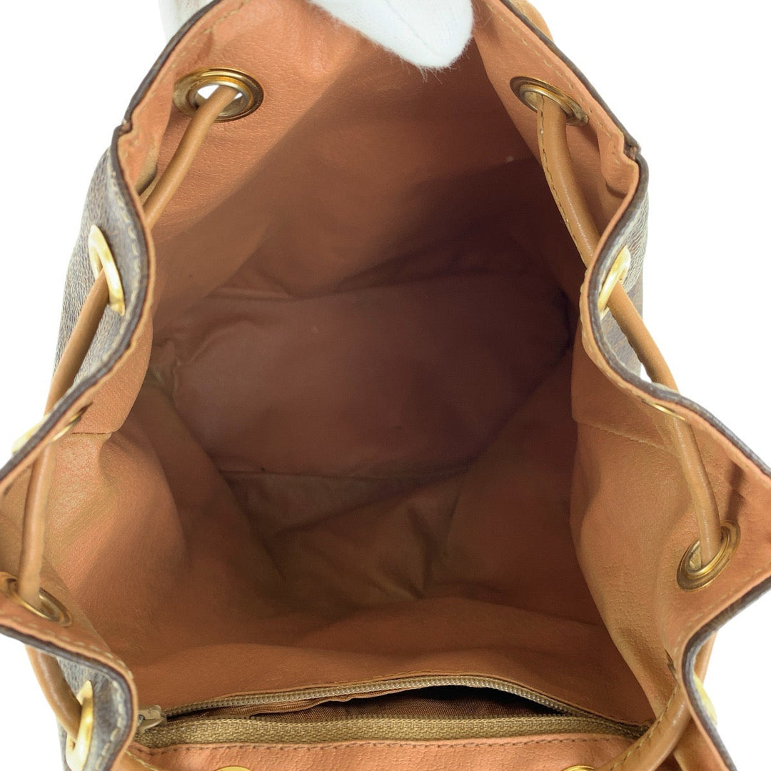 CELINE Backpack PVC, Leather Brown Gold Metal Backpacks & Daypacks Backpacks Macadam Women Used Authentic