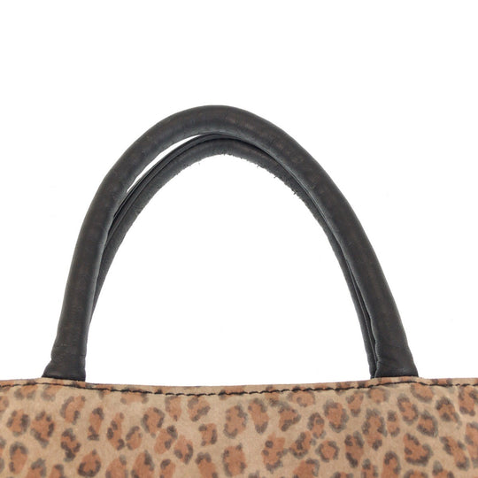 LOEWE Tote Bag Suede, Leather Brown Black Tote Bag anagram Women Used Authentic