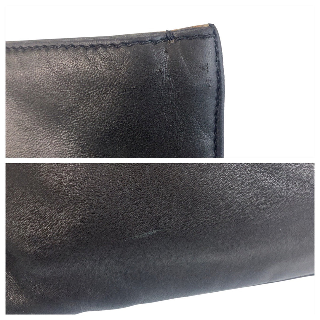 LOEWE Tote Bag Suede, Leather Brown Black Tote Bag anagram Women Used Authentic