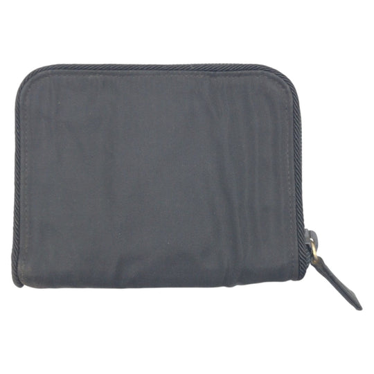 PRADA Bifold Wallet Nylon Black black Bifold Wallet Compact Wallet Women(Unisex) Used Authentic