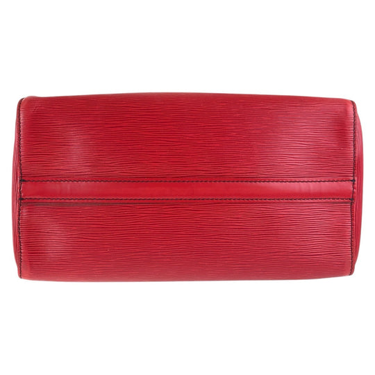 LOUIS VUITTON Handbag M43007 leather Castilian Red Gold Metal Handbags Mini Boston Duffel bag Epi Speedy 30 Women Used Authentic