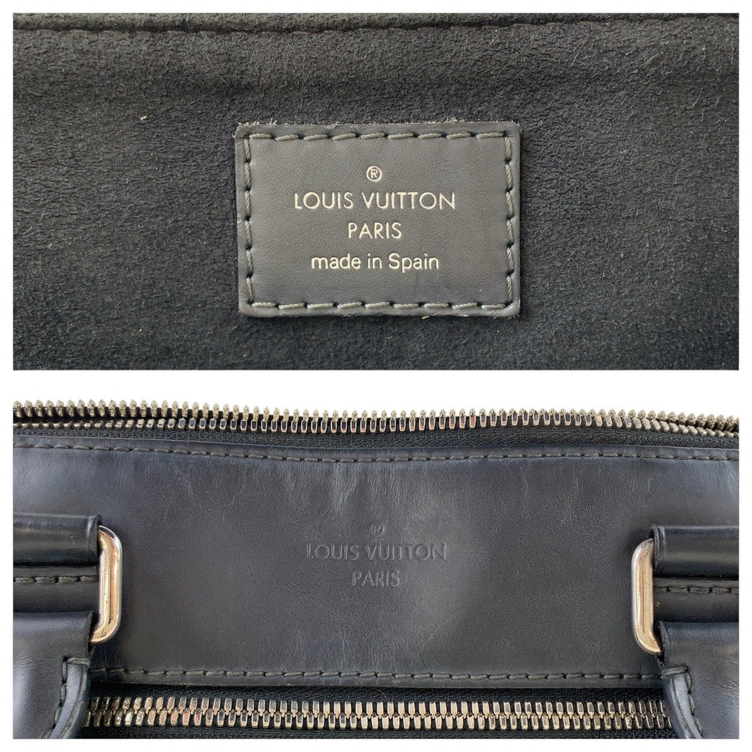 LOUIS VUITTON Business bag N48260 PVC, Leather Black SilverMetal Business bag Briefcase 2way Damier Graphite Porto Documentaion NM mens Used Authentic