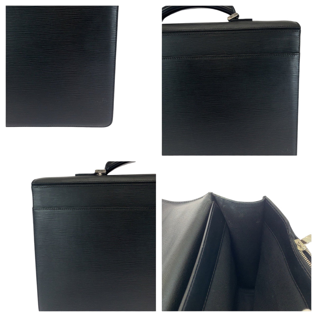 LOUIS VUITTON Business bag M54542 Epi Leather black Business bag handbag Epi Robusto 2 mens Used Authentic