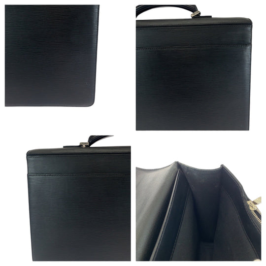 LOUIS VUITTON Business bag M54542 Epi Leather black Business bag handbag Epi Robusto 2 mens Used Authentic