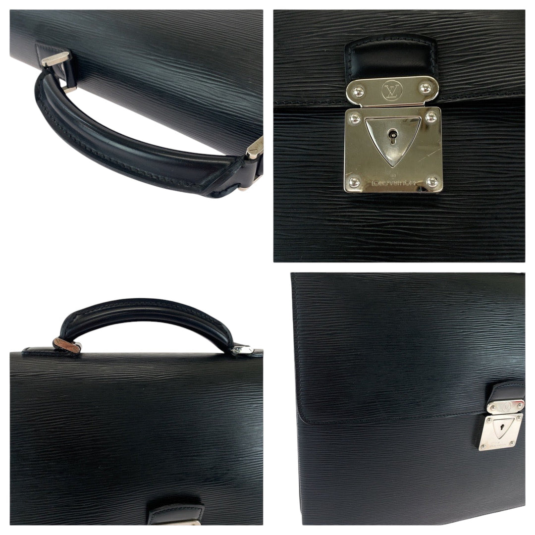 LOUIS VUITTON Business bag M54542 Epi Leather black Business bag handbag Epi Robusto 2 mens Used Authentic