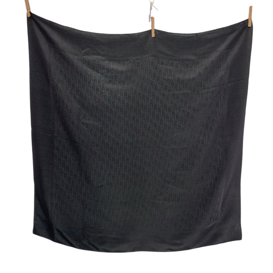 Dior scarf silk black Scarf Large Scarf Trotter mens Used Authentic