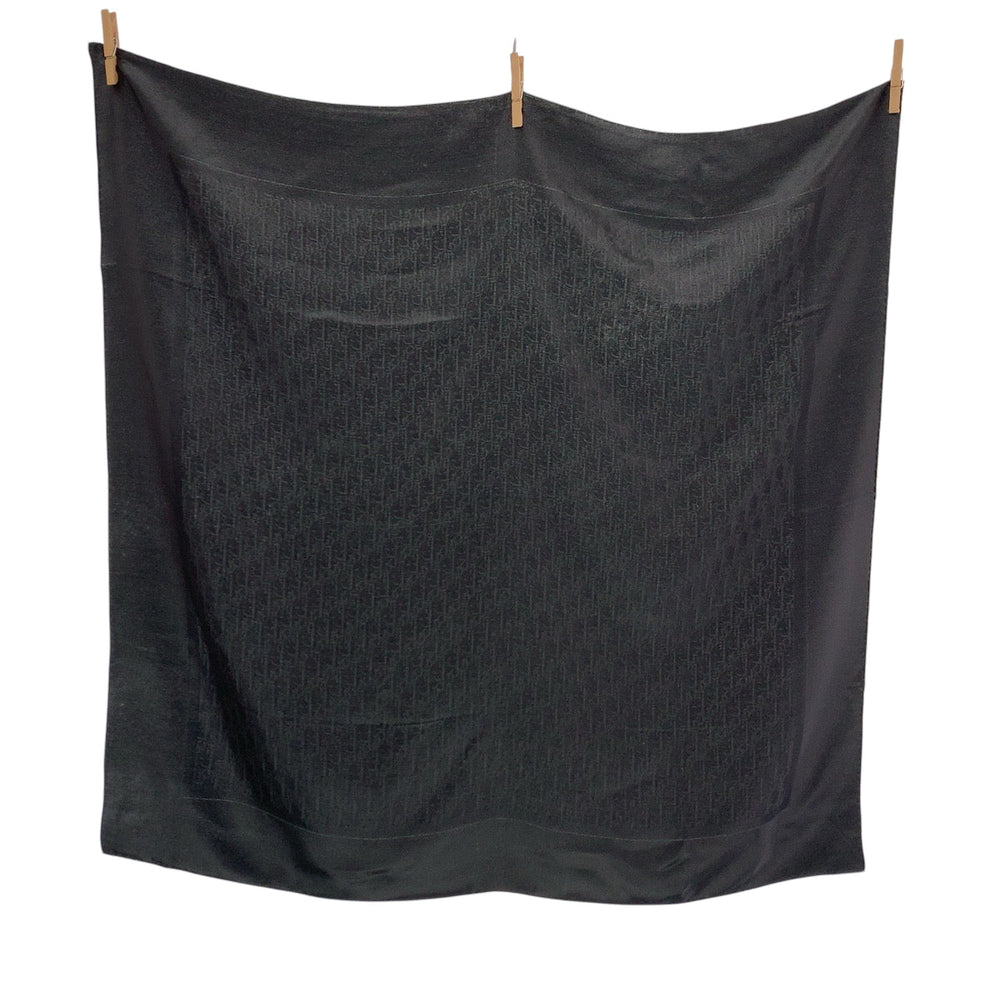 Dior scarf silk black Scarf Large Scarf Trotter mens Used Authentic