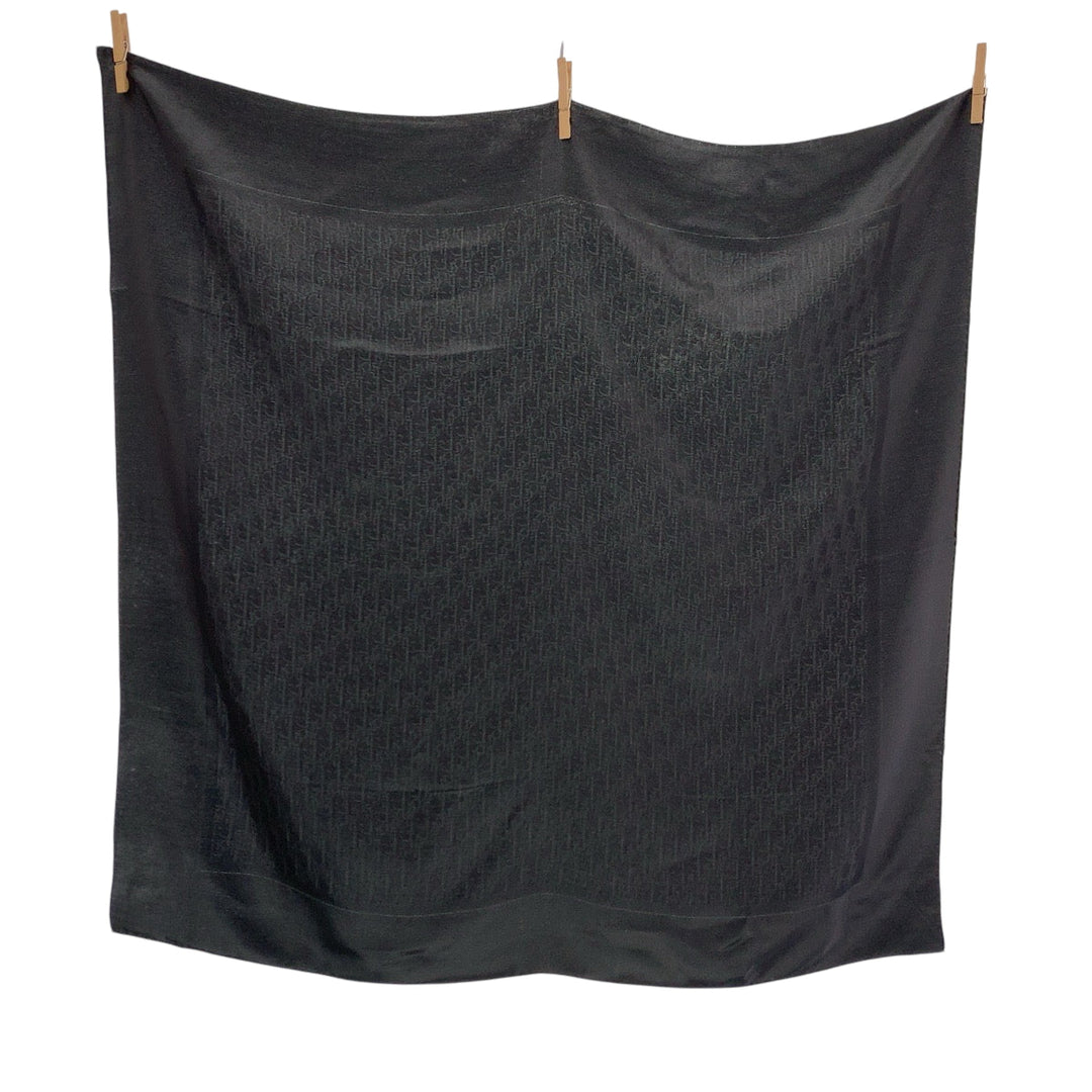 Dior scarf silk black Scarf Large Scarf Trotter mens Used Authentic