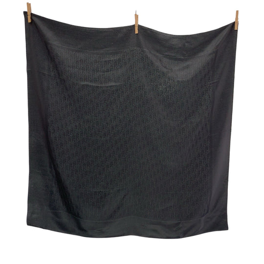 Dior scarf silk black Scarf Large Scarf Trotter mens Used Authentic