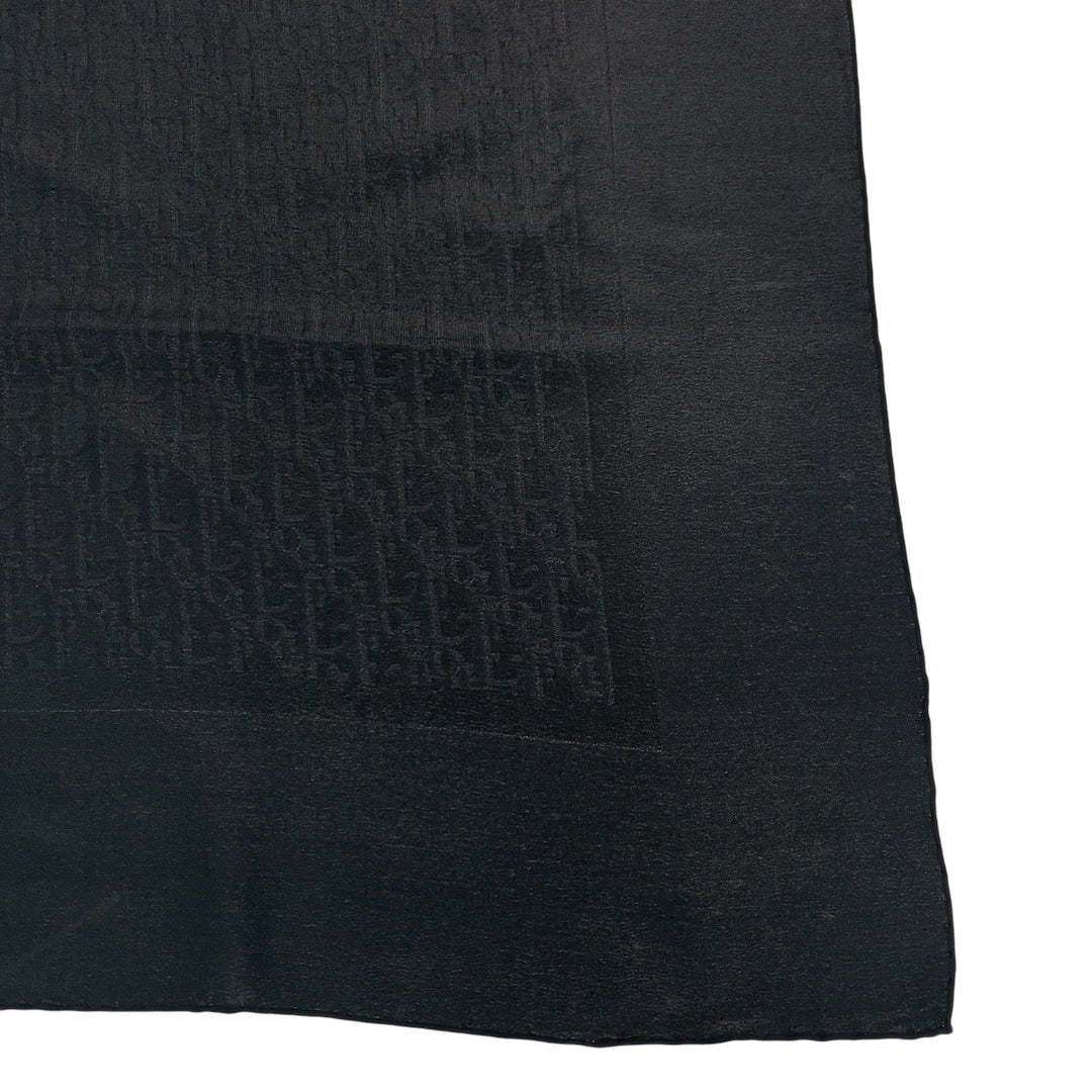 Dior scarf silk black Scarf Large Scarf Trotter mens Used Authentic
