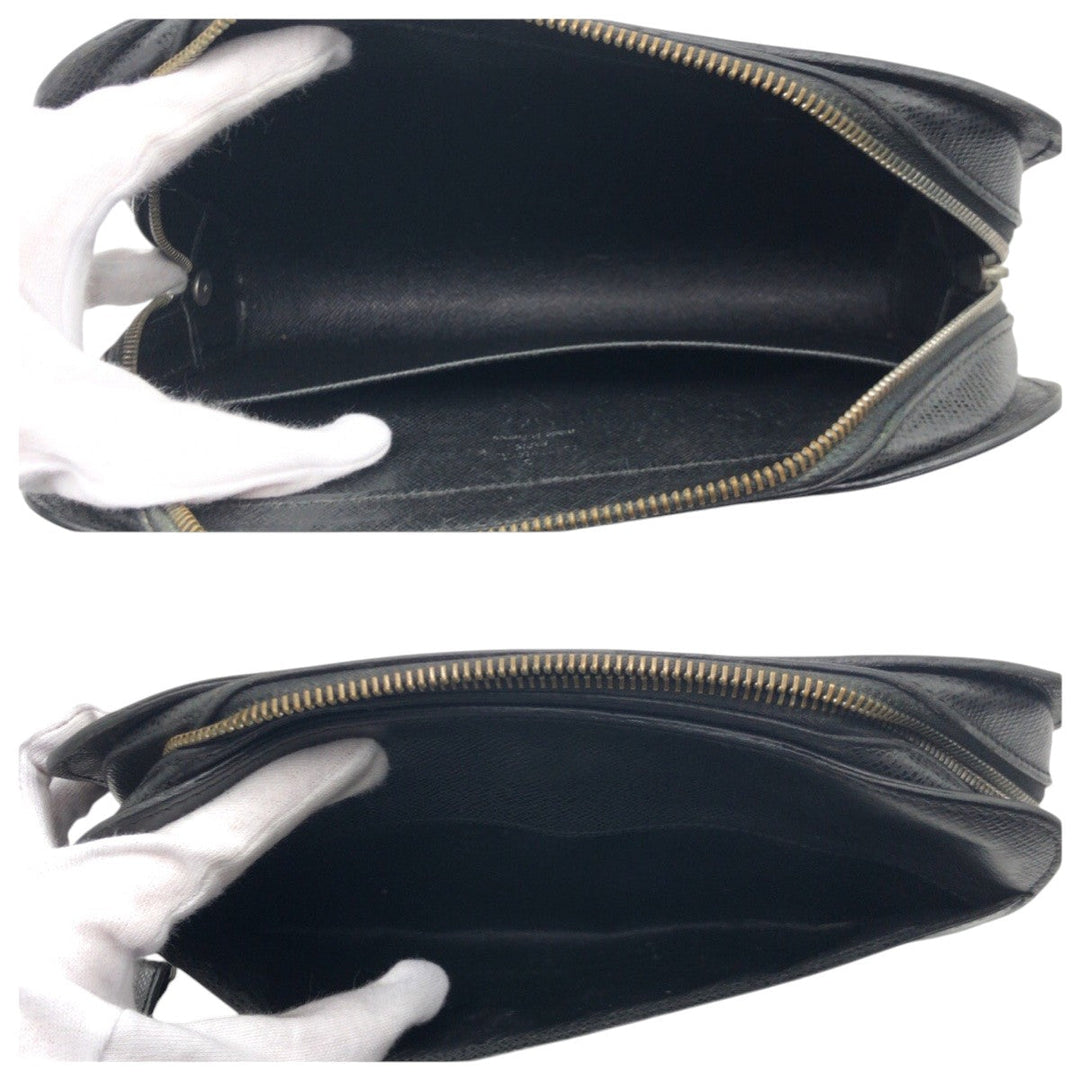 LOUIS VUITTON business bag M30182 leather Black black Taiga ardwards Baikal