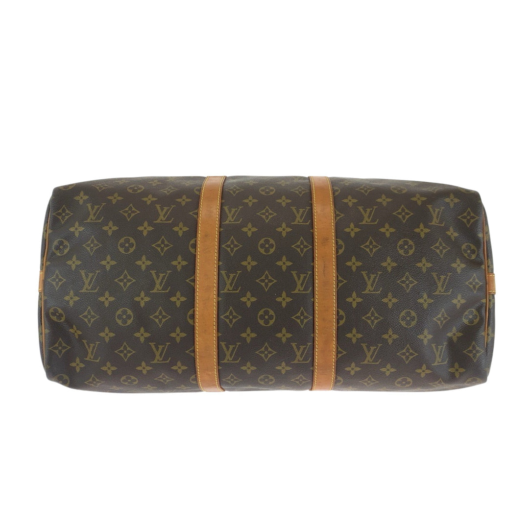 LOUIS VUITTON Boston Duffel bag M41416 PVC Brown Monogram Keepall 50 bandouliere