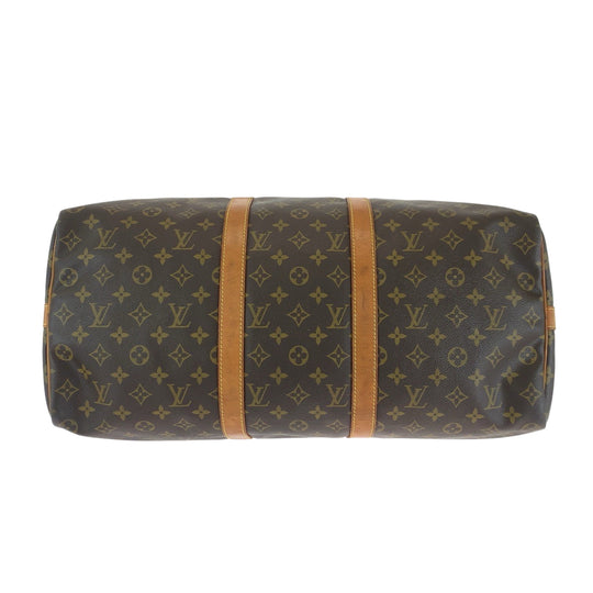 LOUIS VUITTON Boston Duffel bag M41416 PVC Brown Monogram Keepall 50 bandouliere