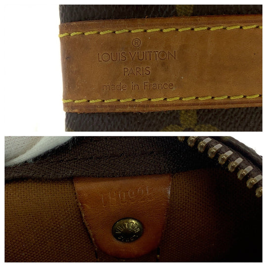 LOUIS VUITTON Boston Duffel bag M41416 PVC Brown Monogram Keepall 50 bandouliere