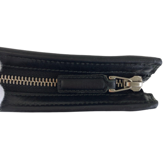 GUCCI Clutch bag 475316 GG canvas Black Red SilverMetal Sherry line