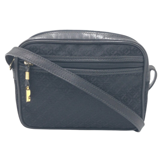 LOEWE Shoulder Bag canvas Black black anagram