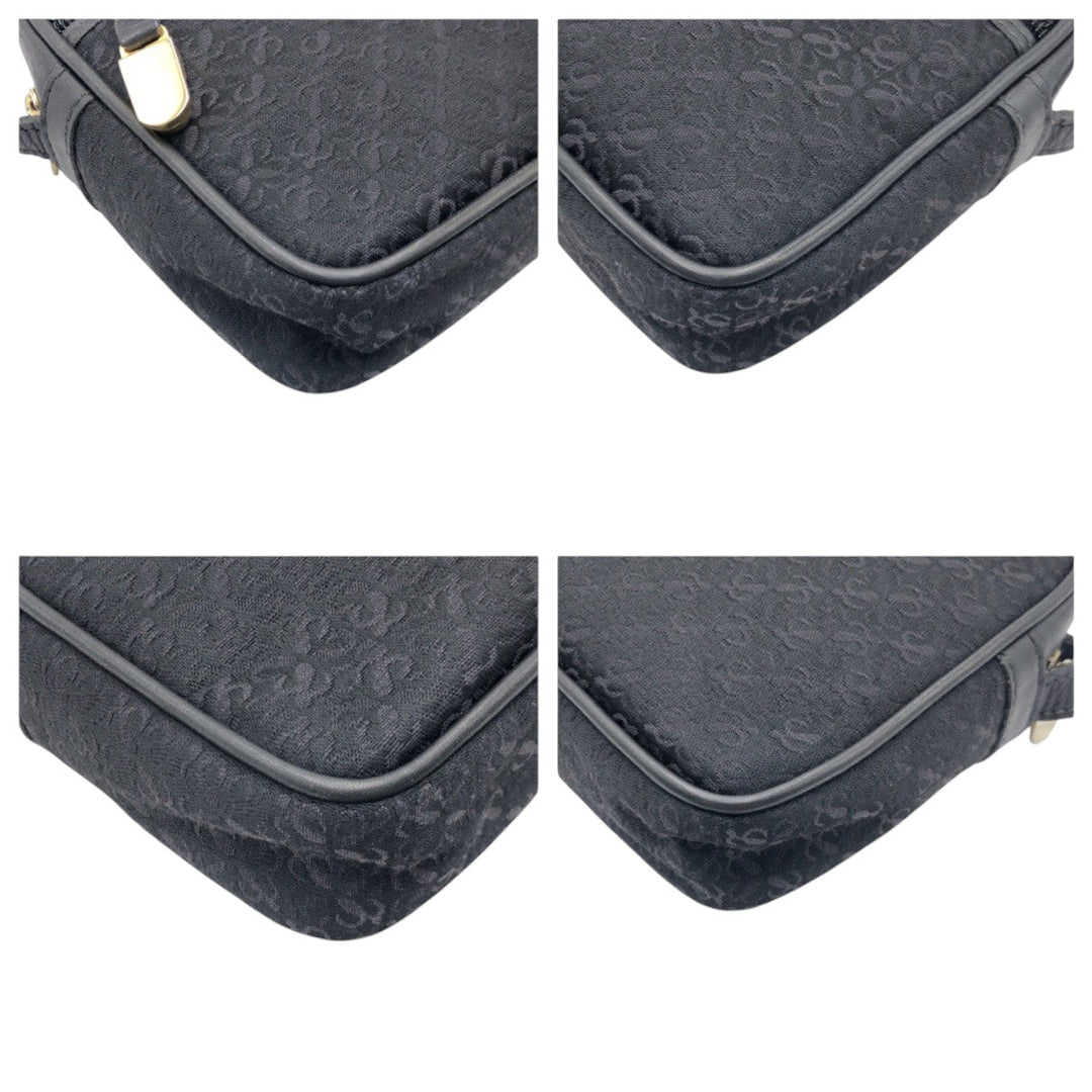 LOEWE Shoulder Bag canvas Black black anagram