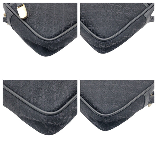 LOEWE Shoulder Bag canvas Black black anagram