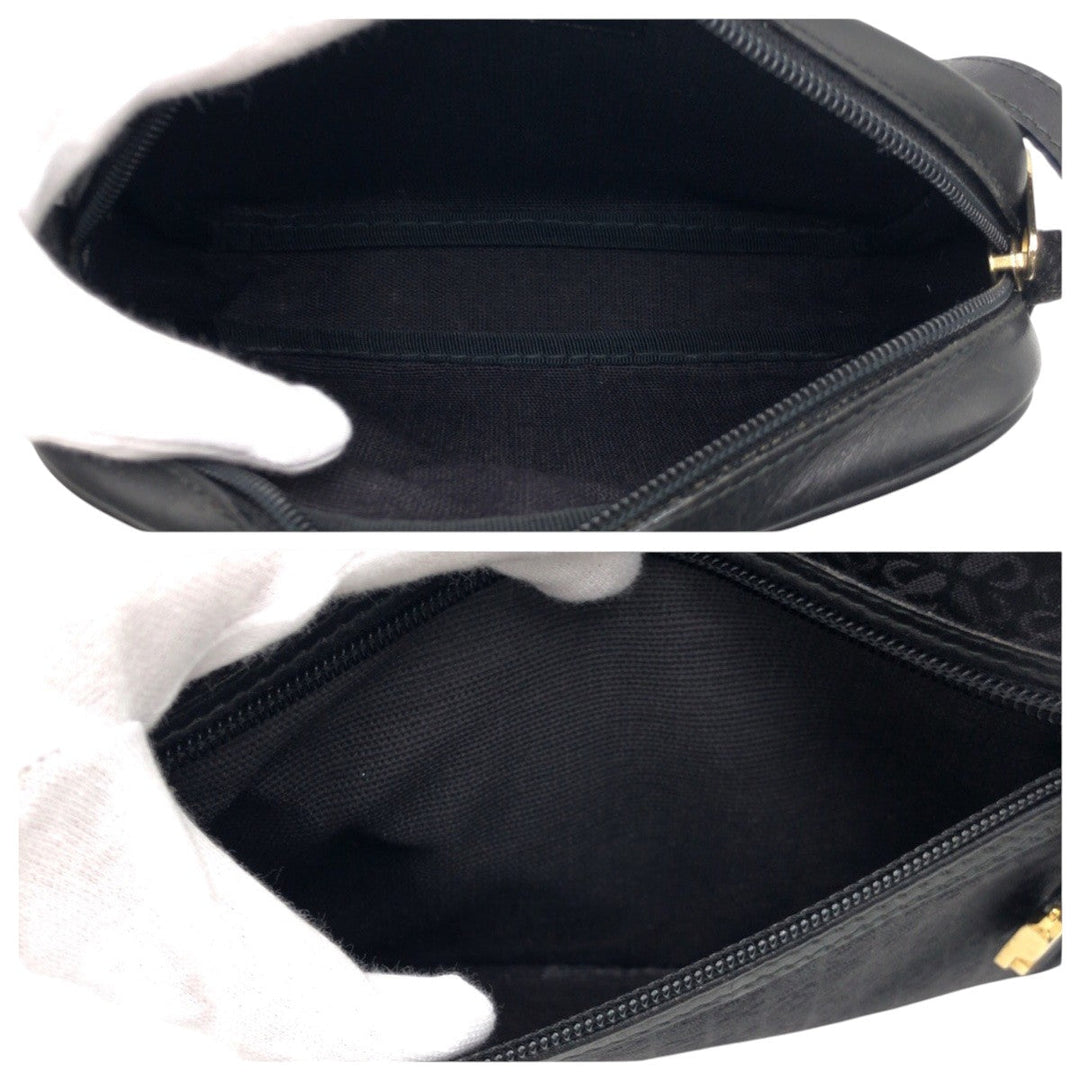 LOEWE Shoulder Bag canvas Black black anagram