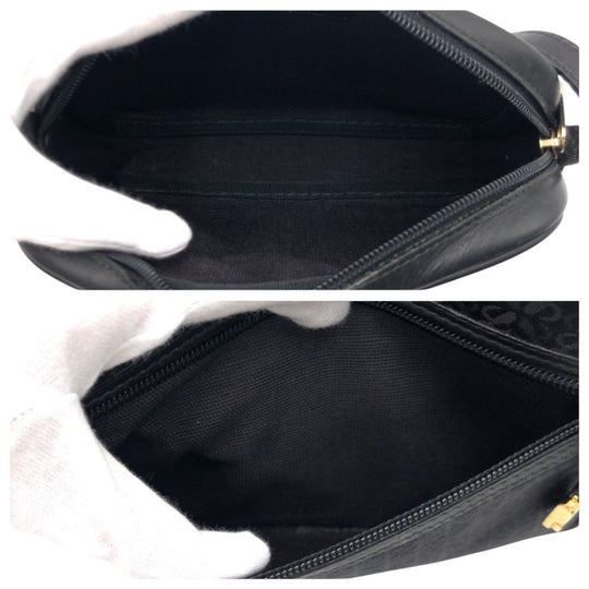 LOEWE Shoulder Bag canvas Black black anagram