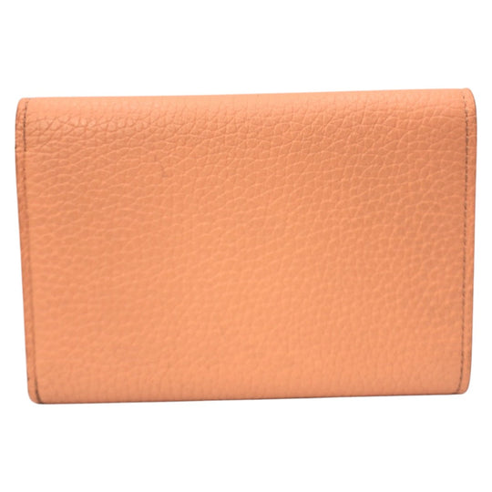 LOUIS VUITTON Tri-fold wallet M82149 leather beige Tri-fold wallet Compact wallet Portefeuille Capsine Women Used Authentic