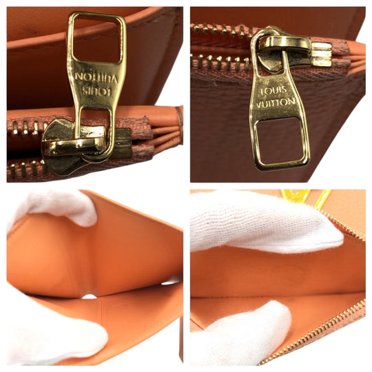 LOUIS VUITTON Tri-fold wallet M82149 leather beige Tri-fold wallet Compact wallet Portefeuille Capsine Women Used Authentic