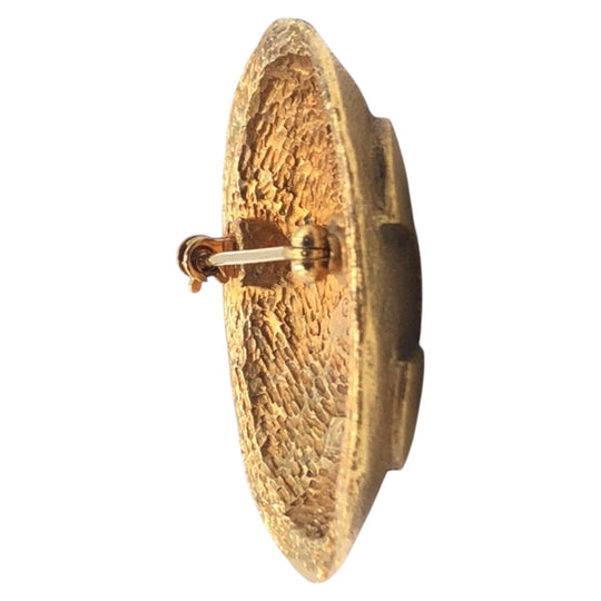 CHANEL Brooch 29 1257 metal gold COCO Mark Women Used Authentic