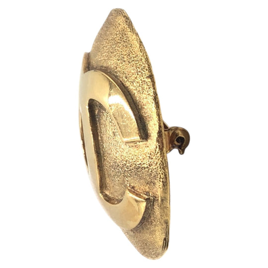 CHANEL Brooch 29 1257 metal gold COCO Mark Women Used Authentic