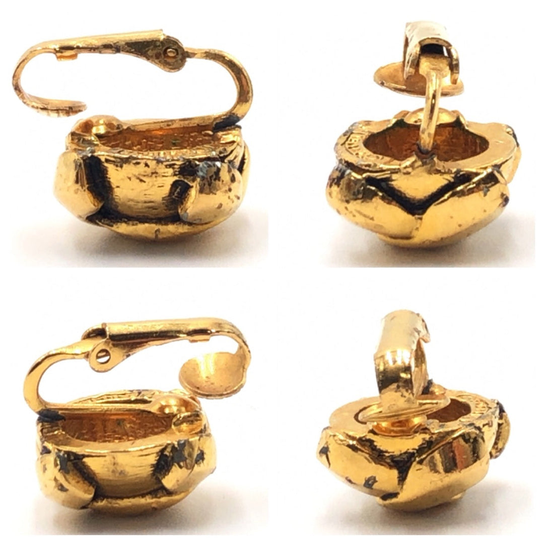 CHANEL Earring metal gold COCO Mark
