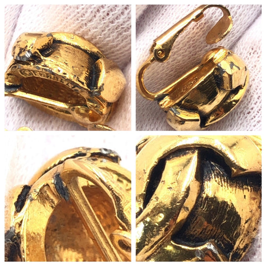 CHANEL Earring metal gold COCO Mark