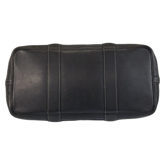 HERMES Tote Bag Canvas, Leather black Tote Bag Shoulder Bag Garden party PM Women Used Authentic