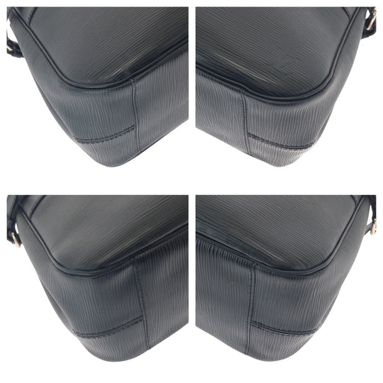 LOUIS VUITTON Handbag M59262 Epi Leather Noir Black SilverMetal Handbag Tote Bag Epi Passy PM Women Used Authentic
