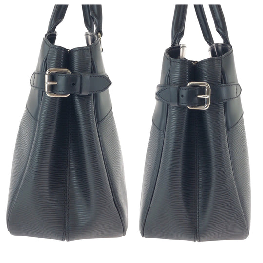 LOUIS VUITTON Handbag M59262 Epi Leather Noir Black SilverMetal Handbag Tote Bag Epi Passy PM Women Used Authentic