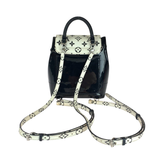 LOUIS VUITTON Backpack M53637 Vernis Black White Backpack Backpack Vernis Monogram Hot Springs Women Used Authentic